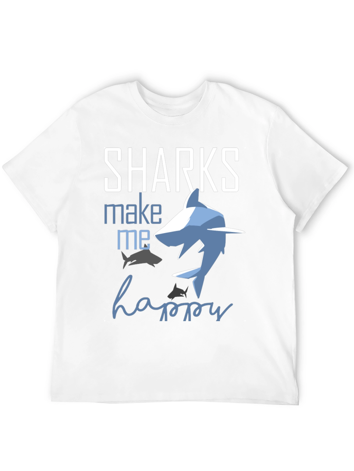 Sharks Make Me Happy Graphic Tee