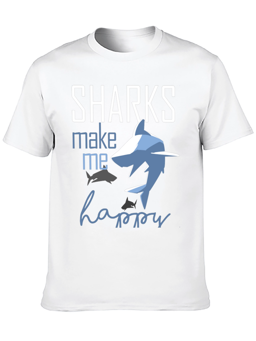 Sharks Make Me Happy Graphic Tee