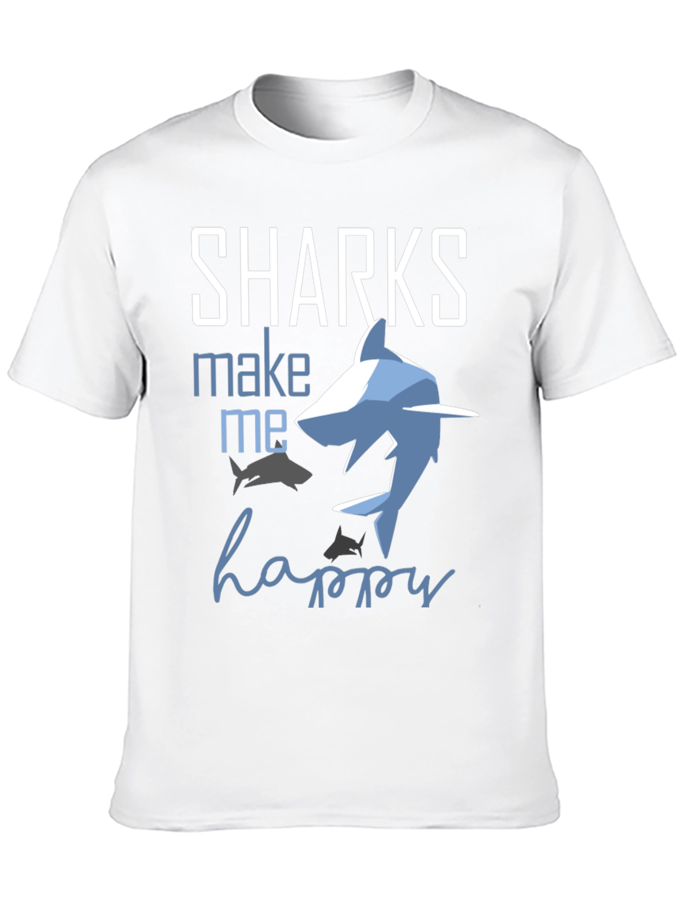 Sharks Make Me Happy Graphic Tee