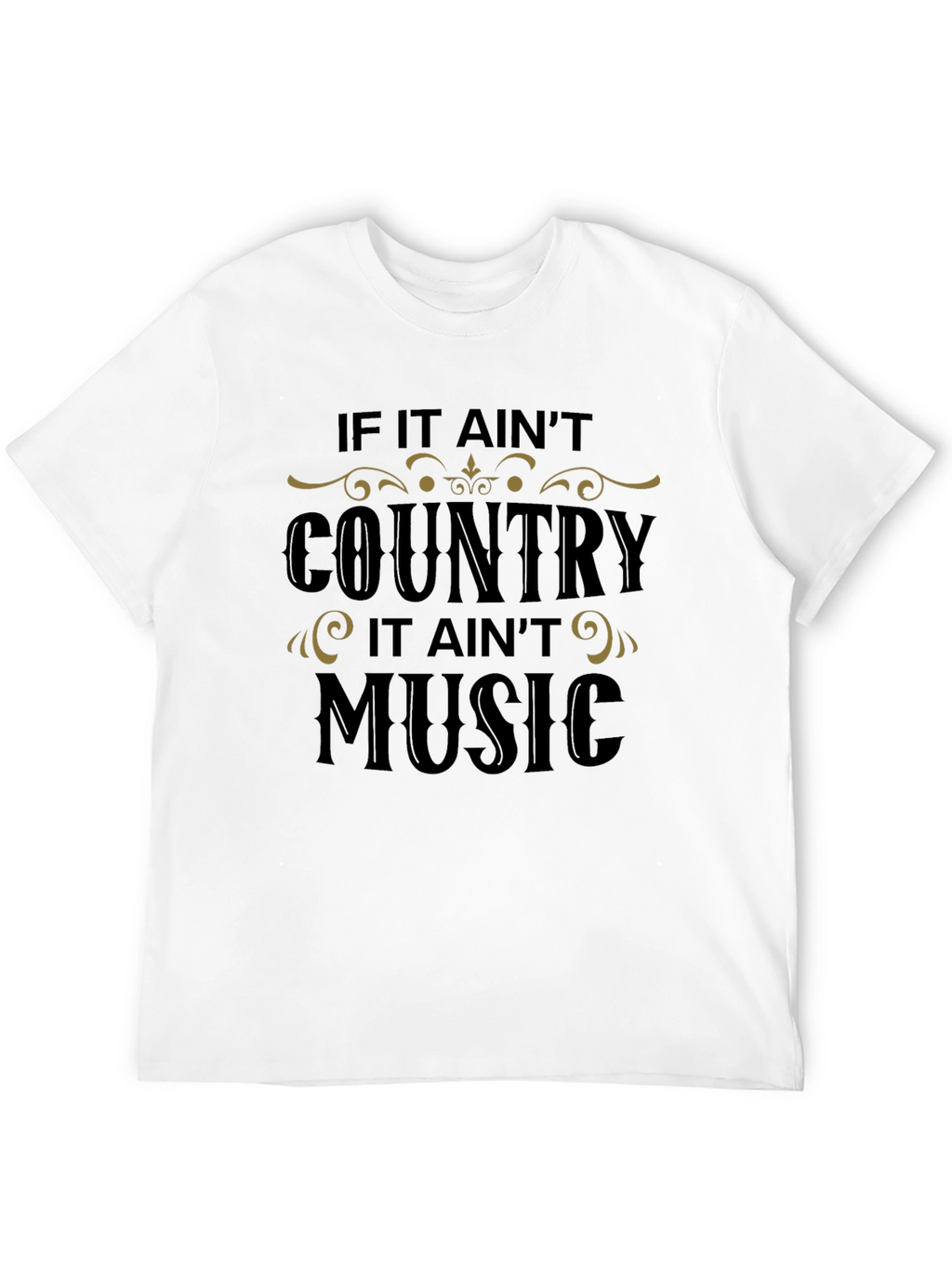 Country Music T-Shirt - Black Graphic Tee