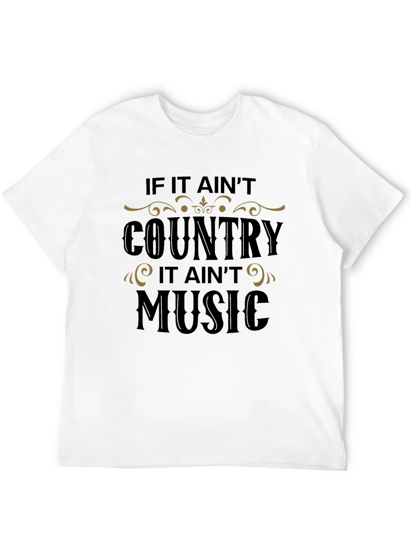 Country Music T-Shirt - Black Graphic Tee