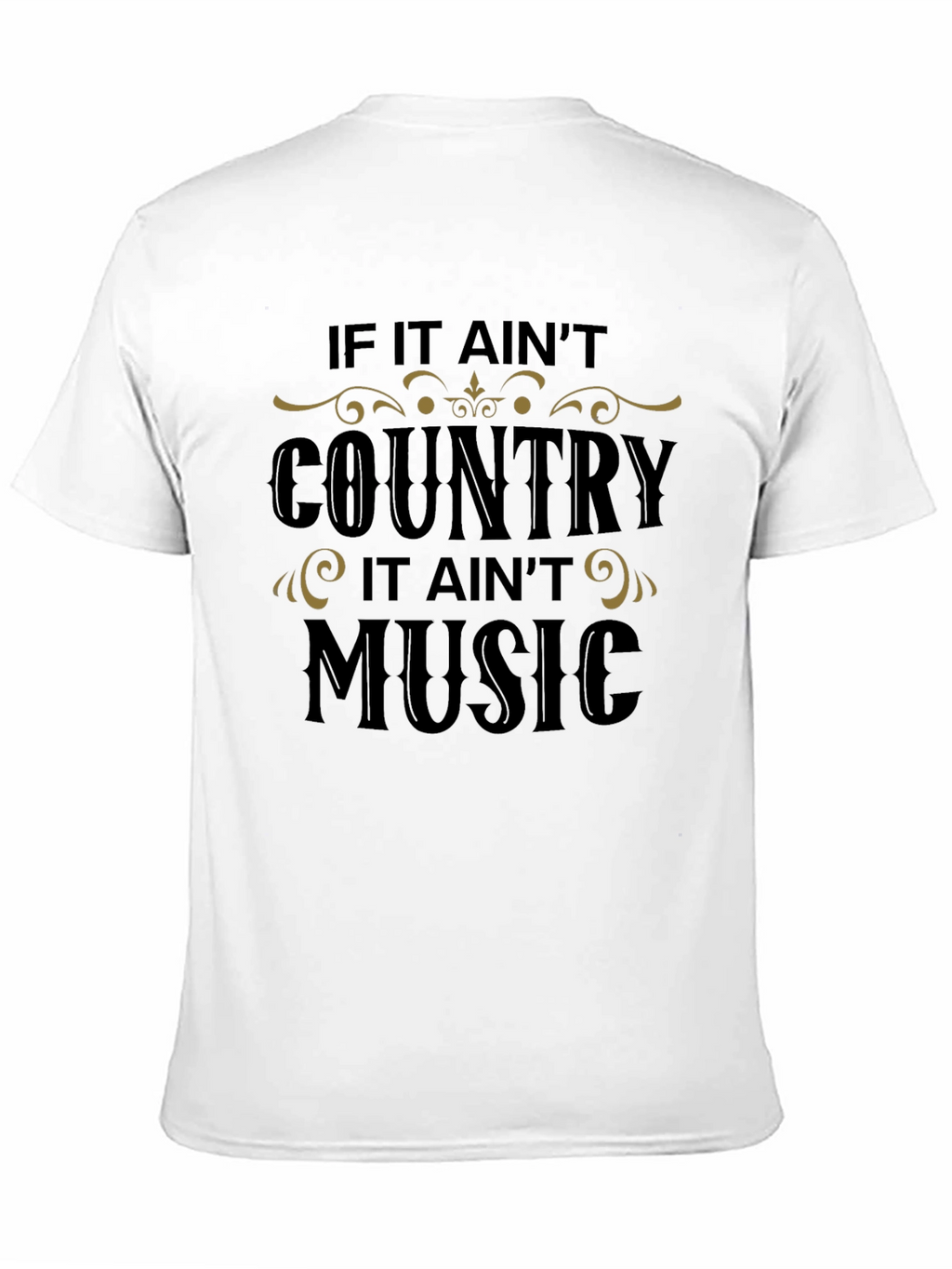 Country Music T-Shirt - Black Graphic Tee
