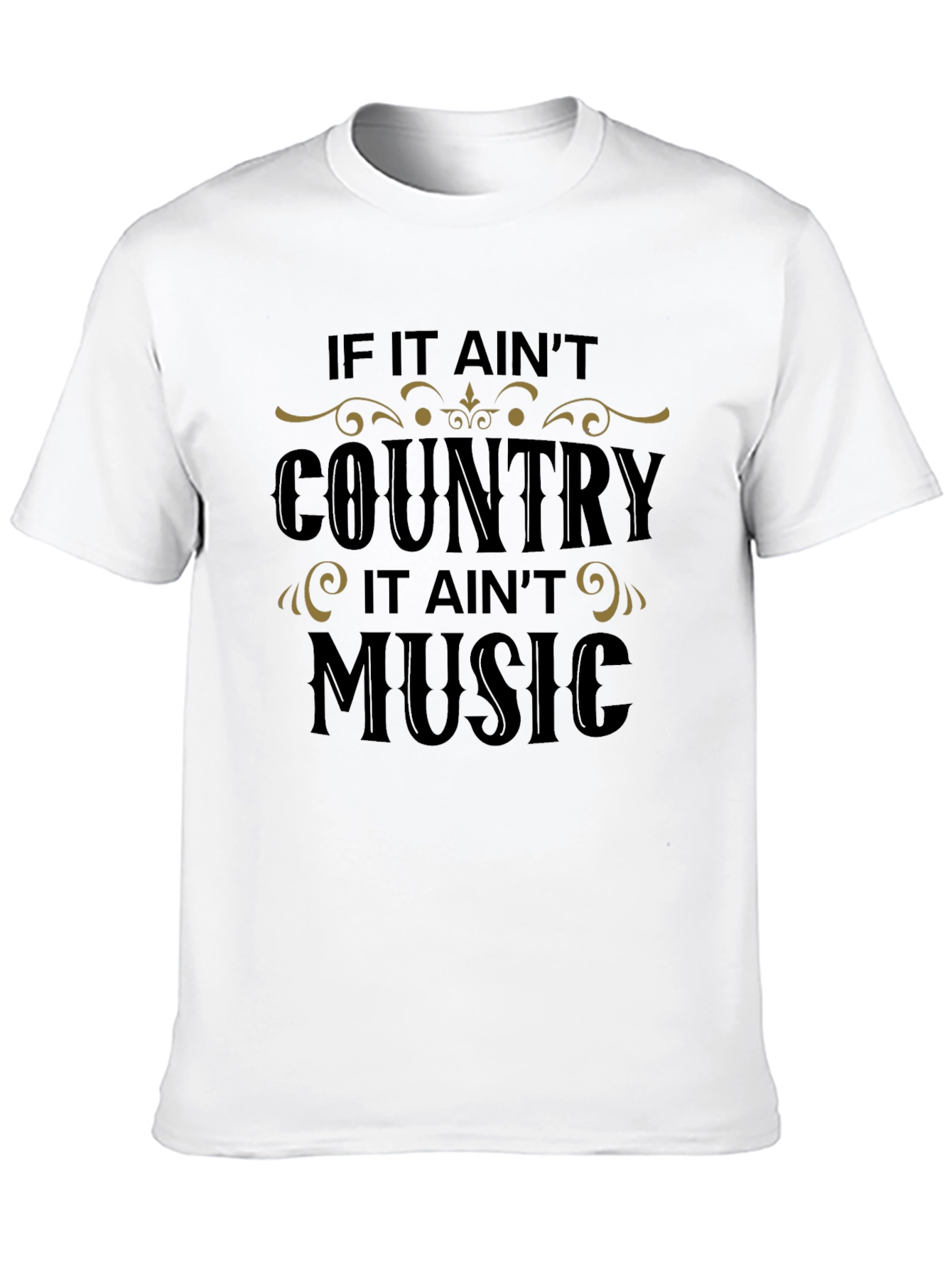 Country Music T-Shirt - Black Graphic Tee