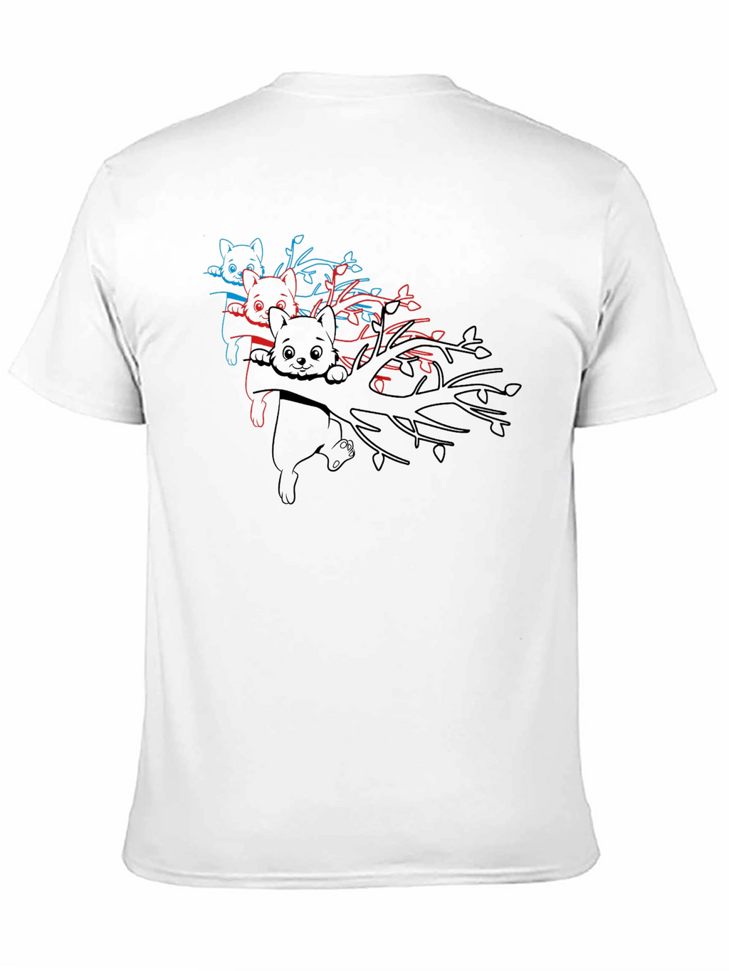 Koala Bear 3D Style Black T-Shirt