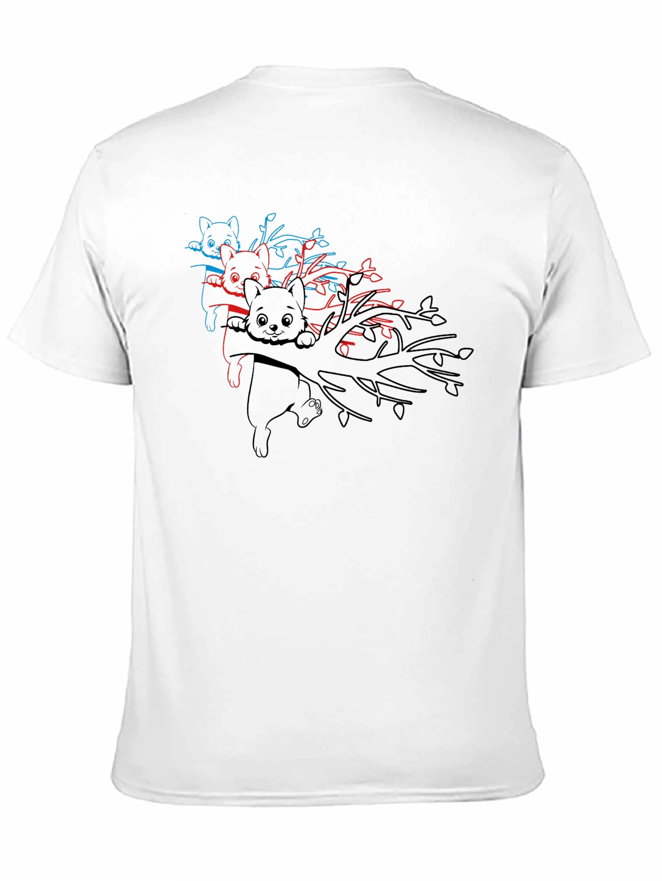 Koala Bear 3D Style Black T-Shirt