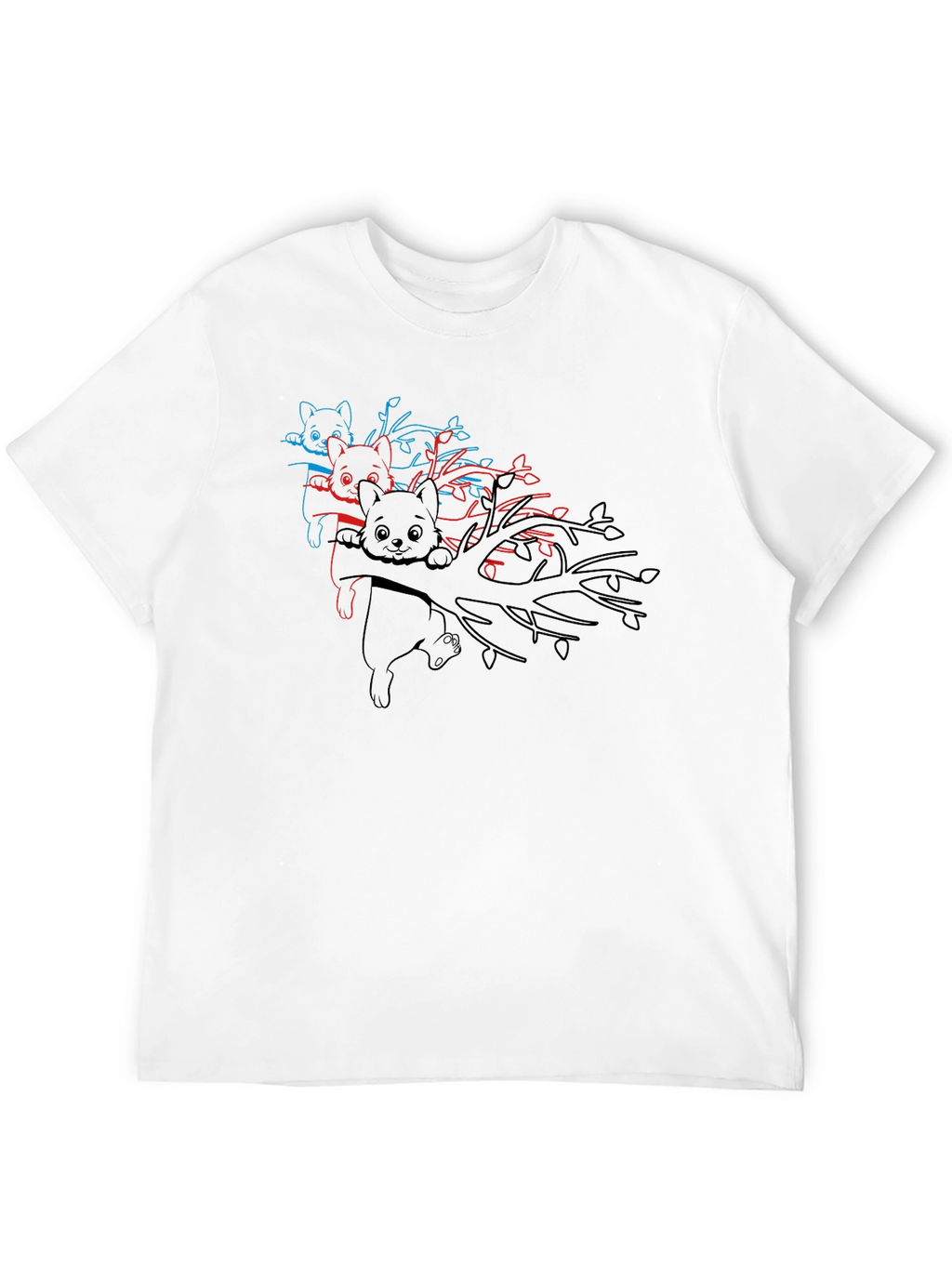 Koala Bear 3D Style Black T-Shirt
