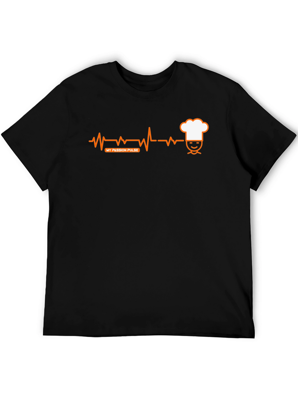 Chefs Passion Pulse T-Shirt - Black Crew Neck