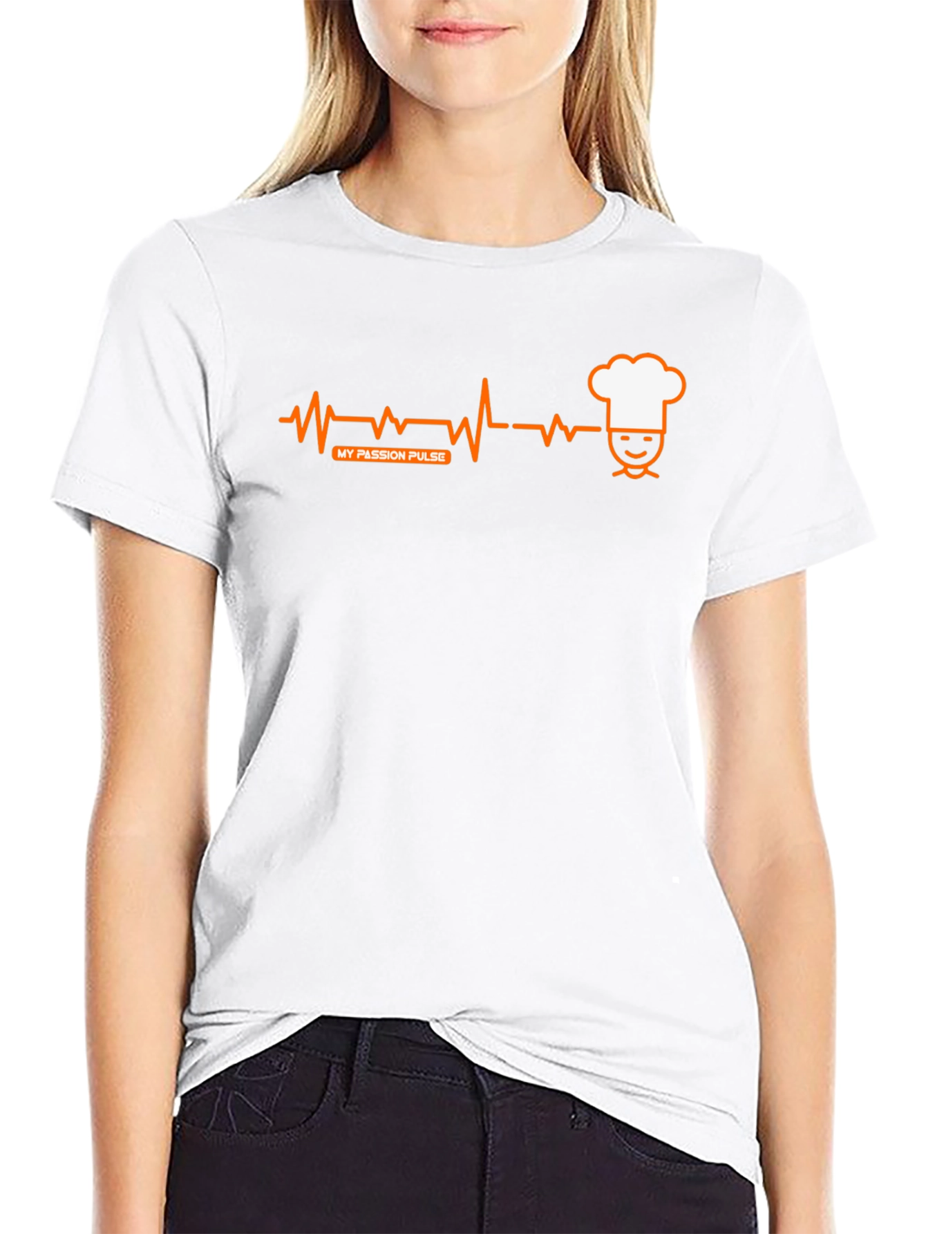 Chefs Passion Pulse T-Shirt - Black Crew Neck