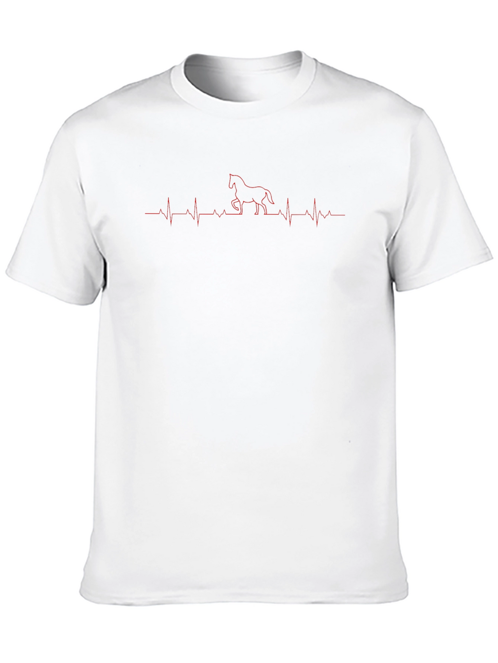 Horse Heartbeat T-Shirt - Equestrian Love