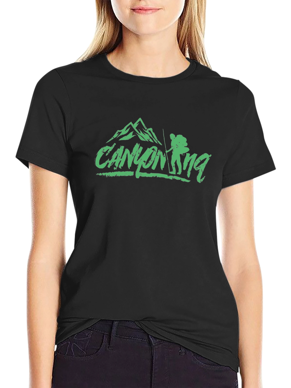 Canyoneering Black Graphic T-Shirt