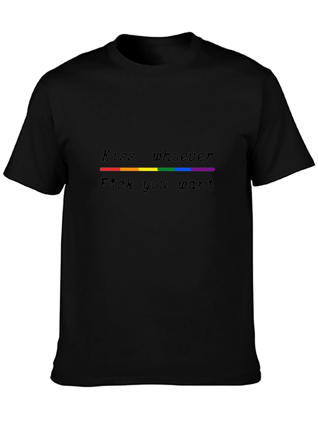 LGBTQ+ Pride T-Shirt - Kiss Whoever You Want