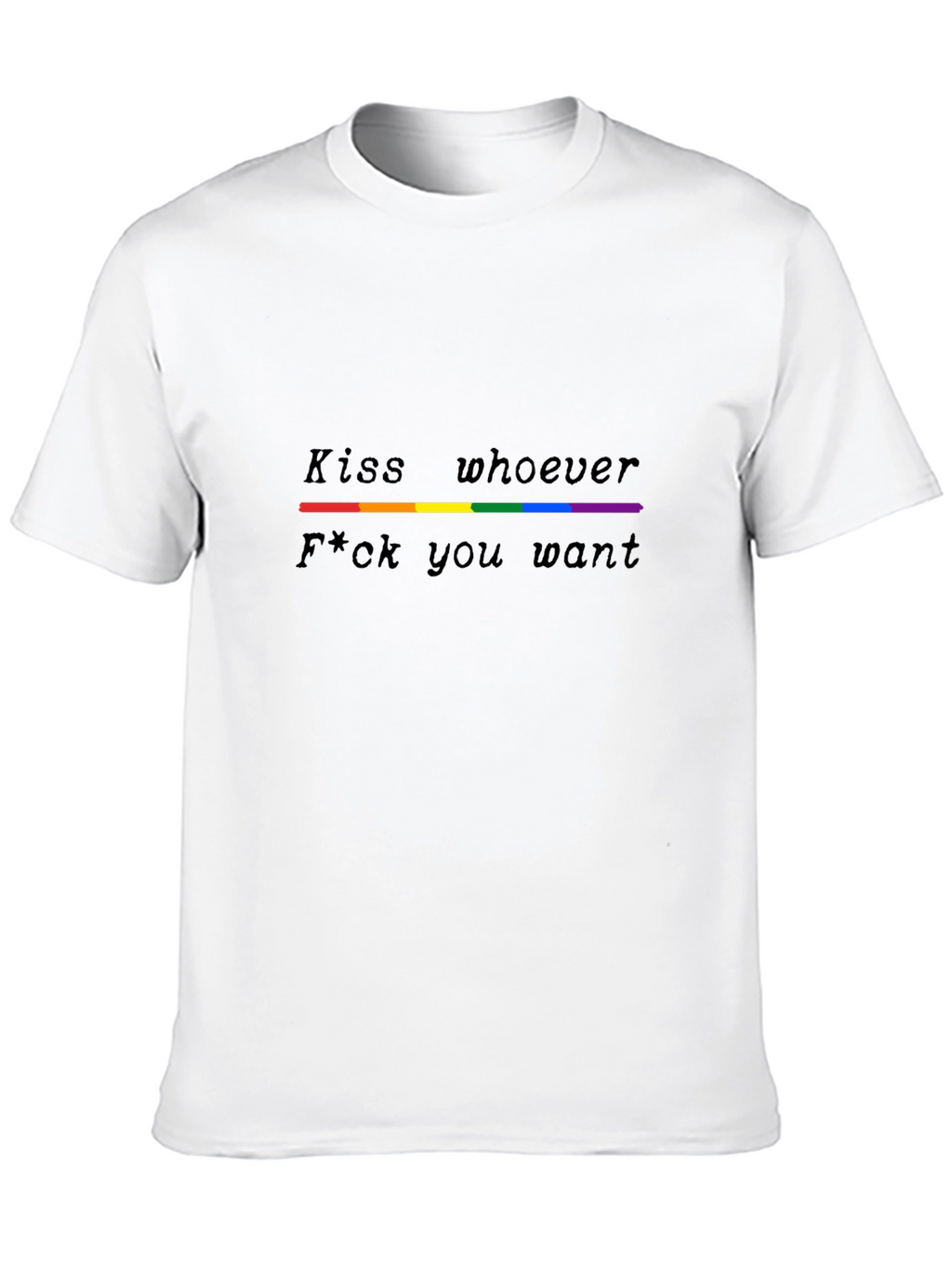 LGBTQ+ Pride T-Shirt - Kiss Whoever You Want