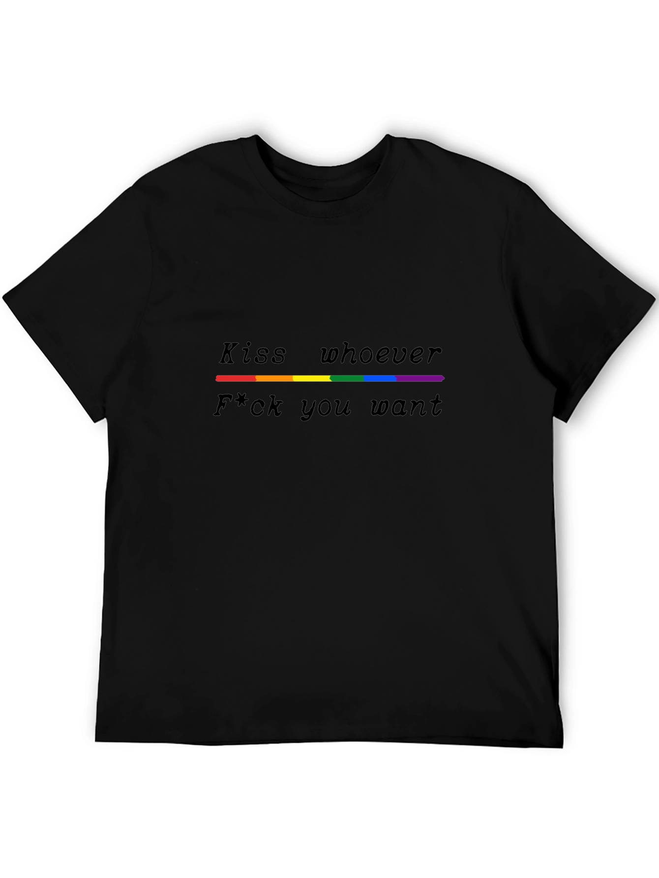 LGBTQ+ Pride T-Shirt - Kiss Whoever You Want