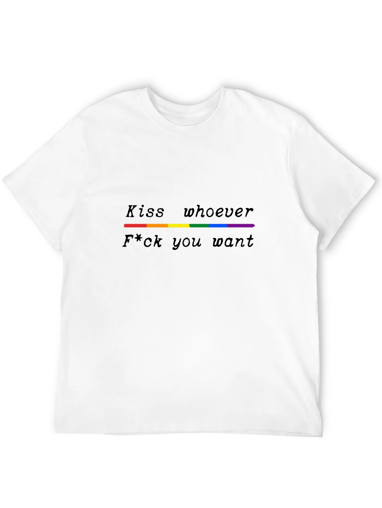 LGBTQ+ Pride T-Shirt - Kiss Whoever You Want