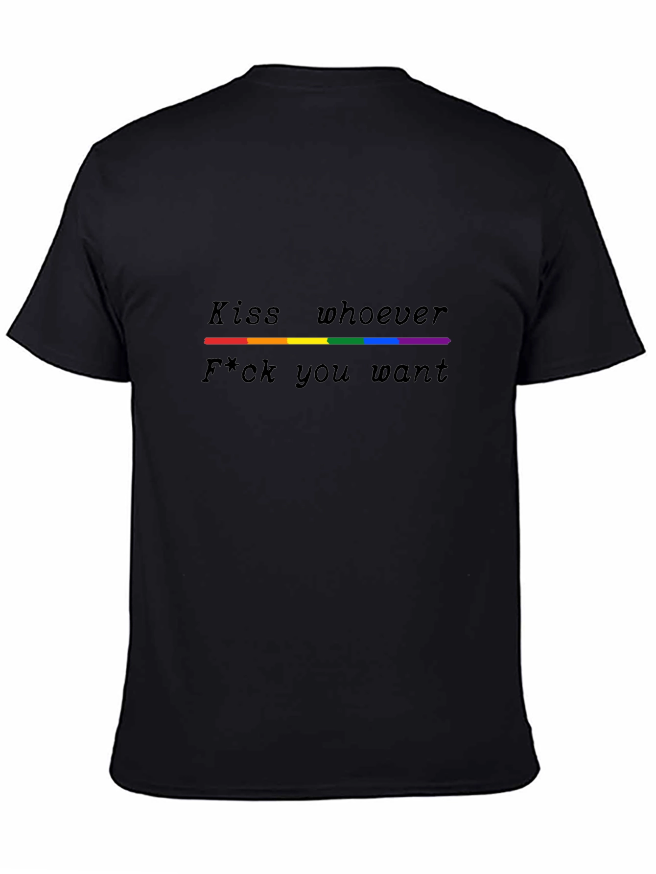 LGBTQ+ Pride T-Shirt - Kiss Whoever You Want