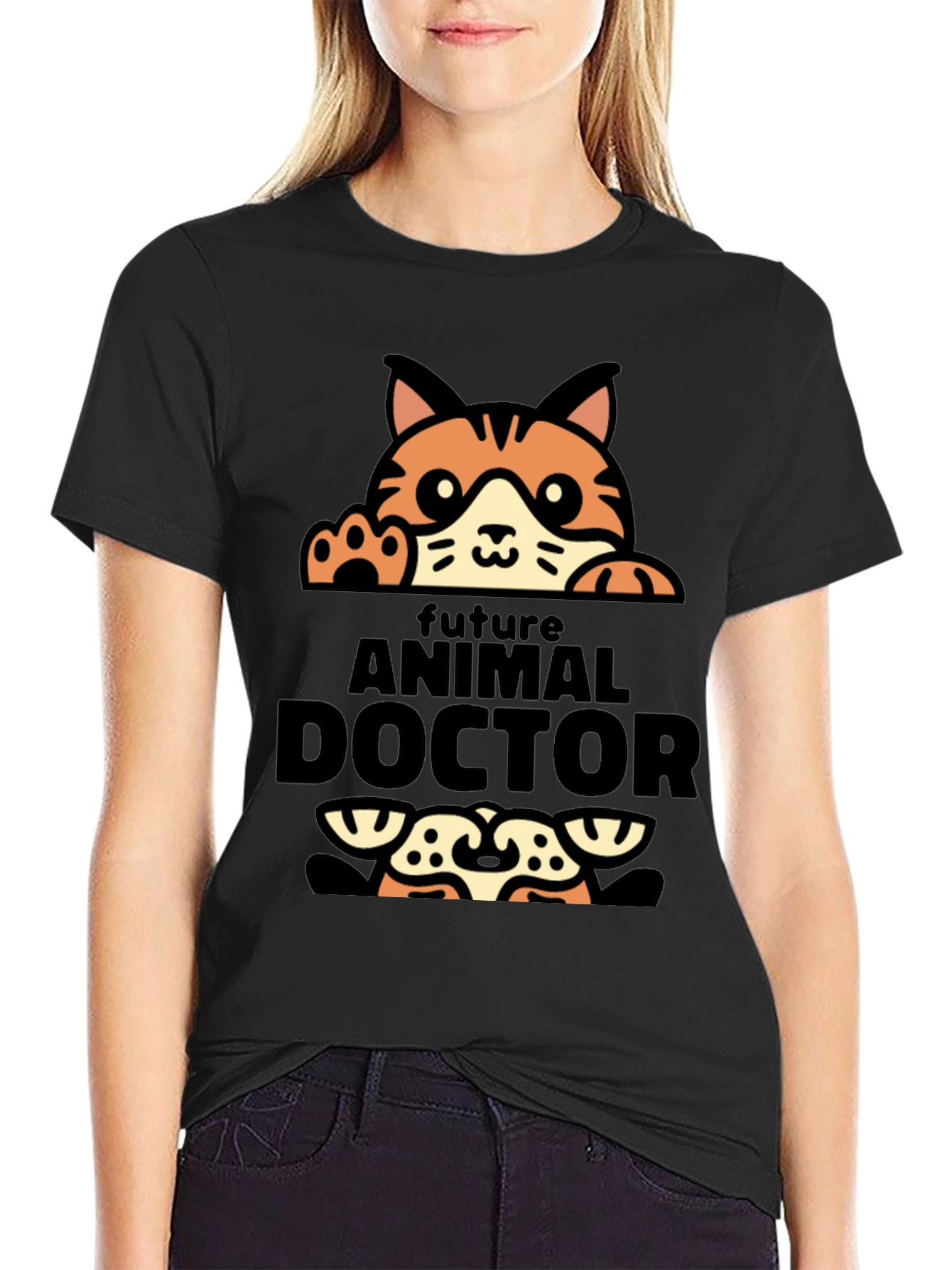 Future Animal Doctor Cat T-Shirt
