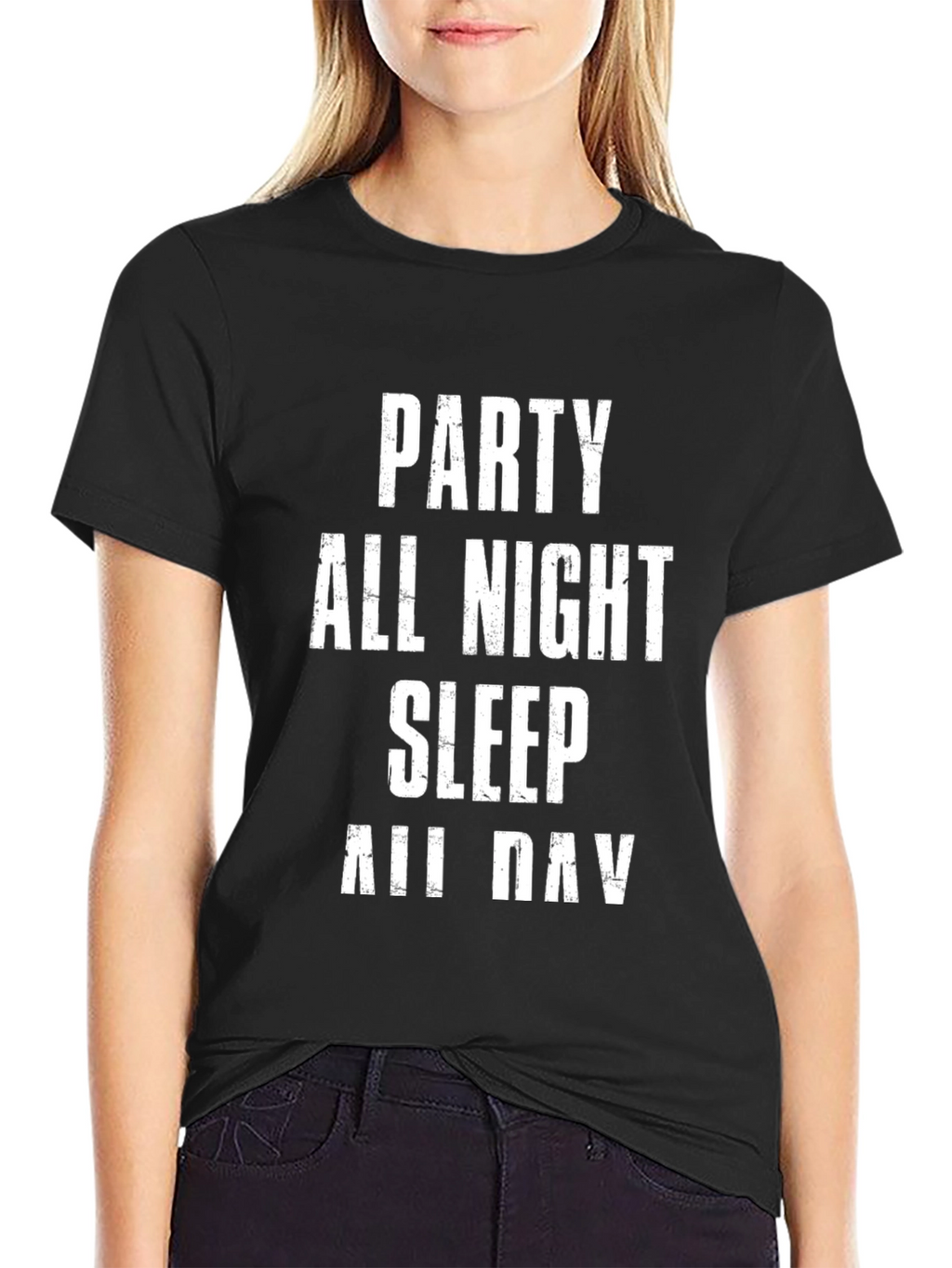 Party All Night Sleep All Day Graphic T-Shirt