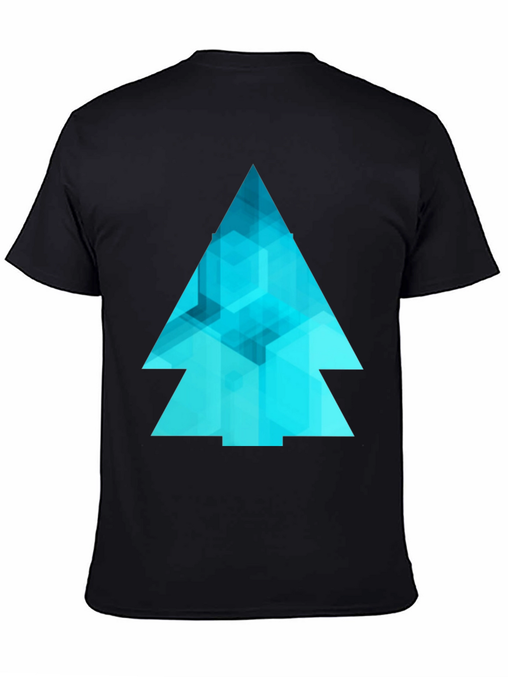 Abstract Geometric Tree Graphic Tee - Modern Design