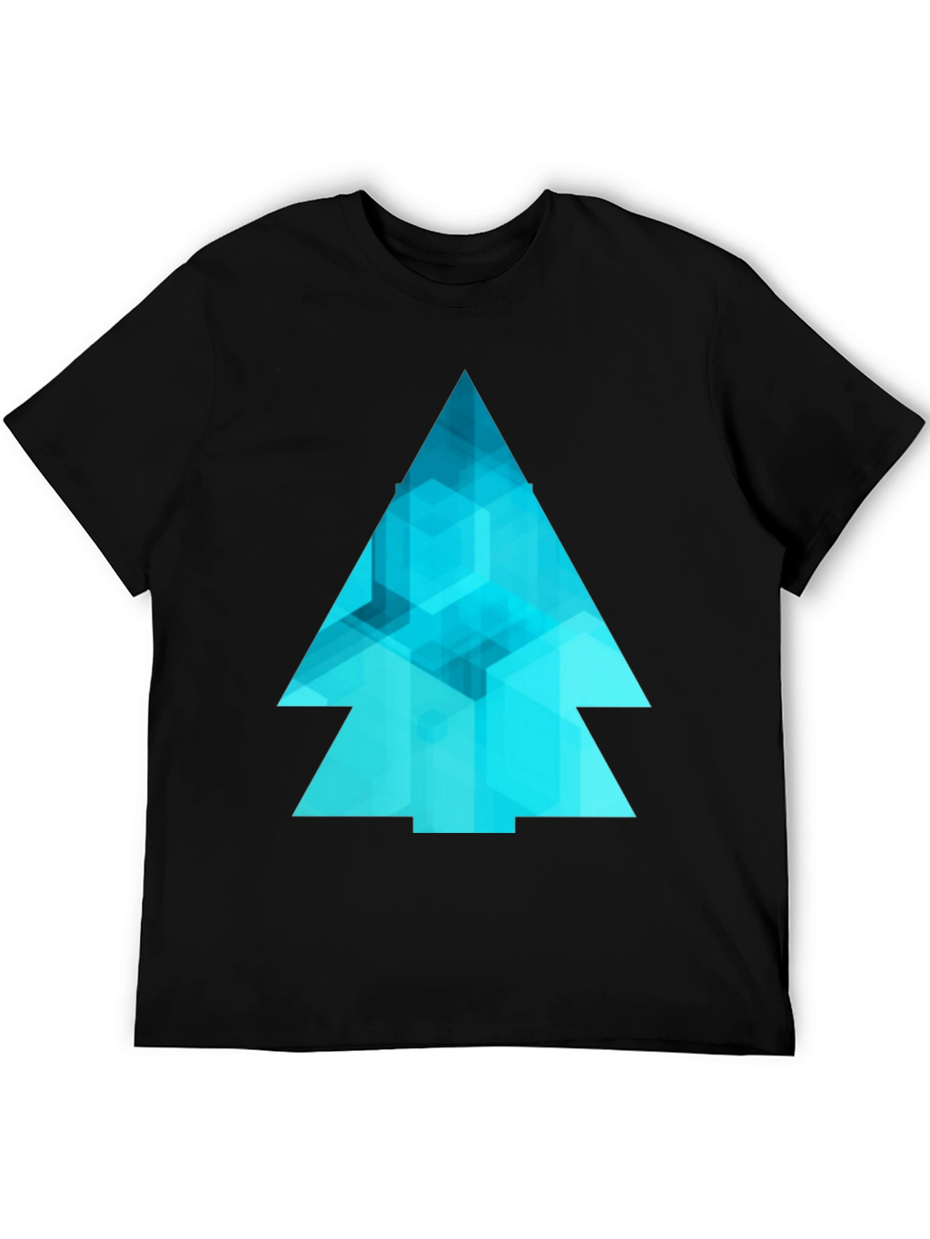 Abstract Geometric Tree Graphic Tee - Modern Design