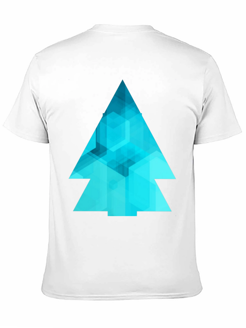 Abstract Geometric Tree Graphic Tee - Modern Design