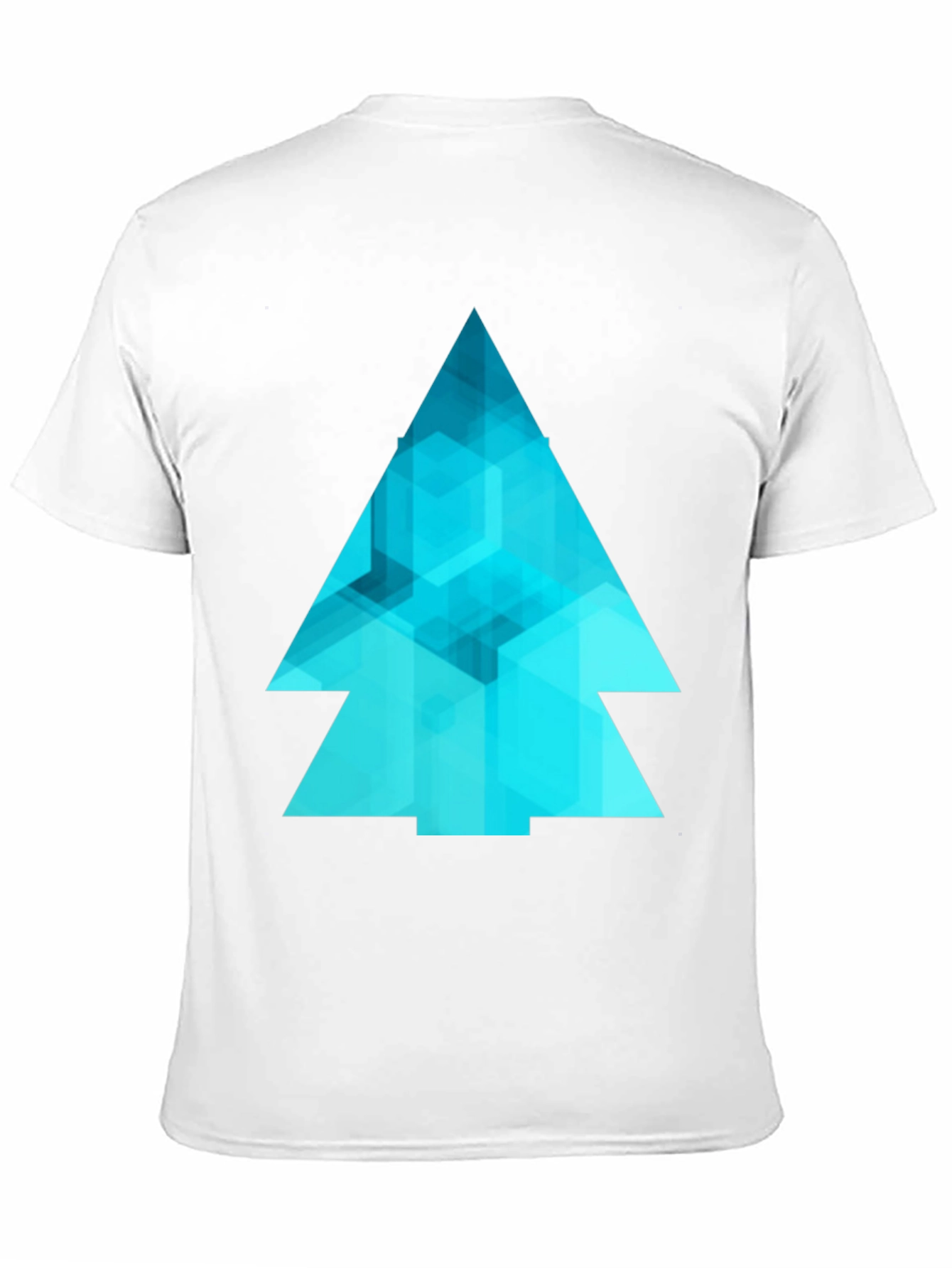 Abstract Geometric Tree Graphic Tee - Modern Design