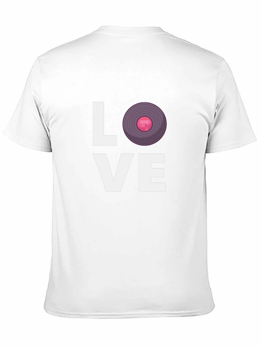 Love Vinyl Record Graphic Black T-Shirt