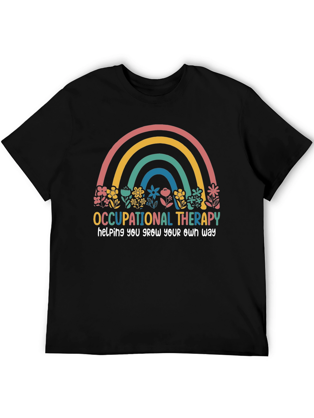 Occupational Therapy Rainbow Graphic T-Shirt