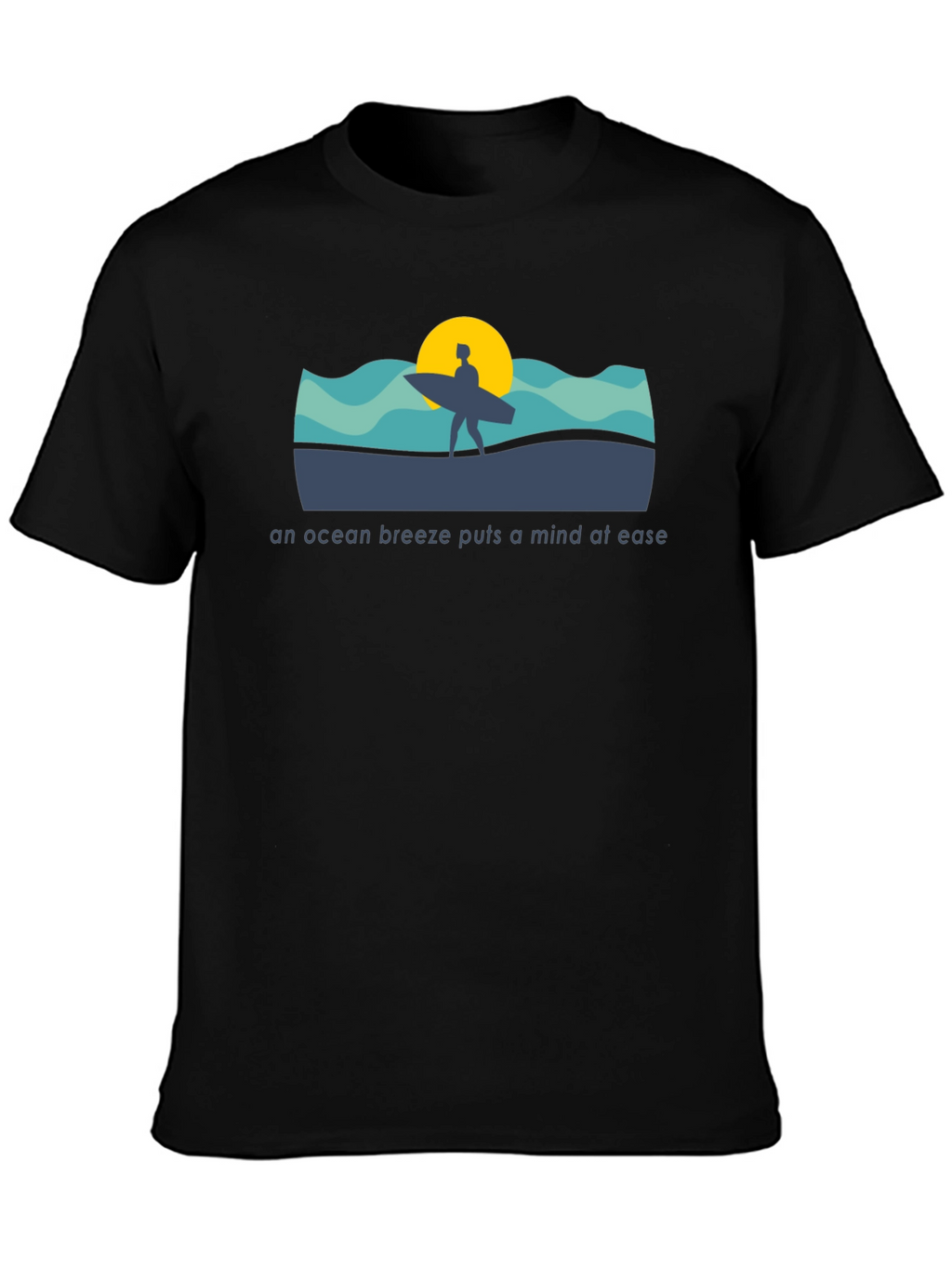 Ocean Breeze T-Shirt - Surfer Design