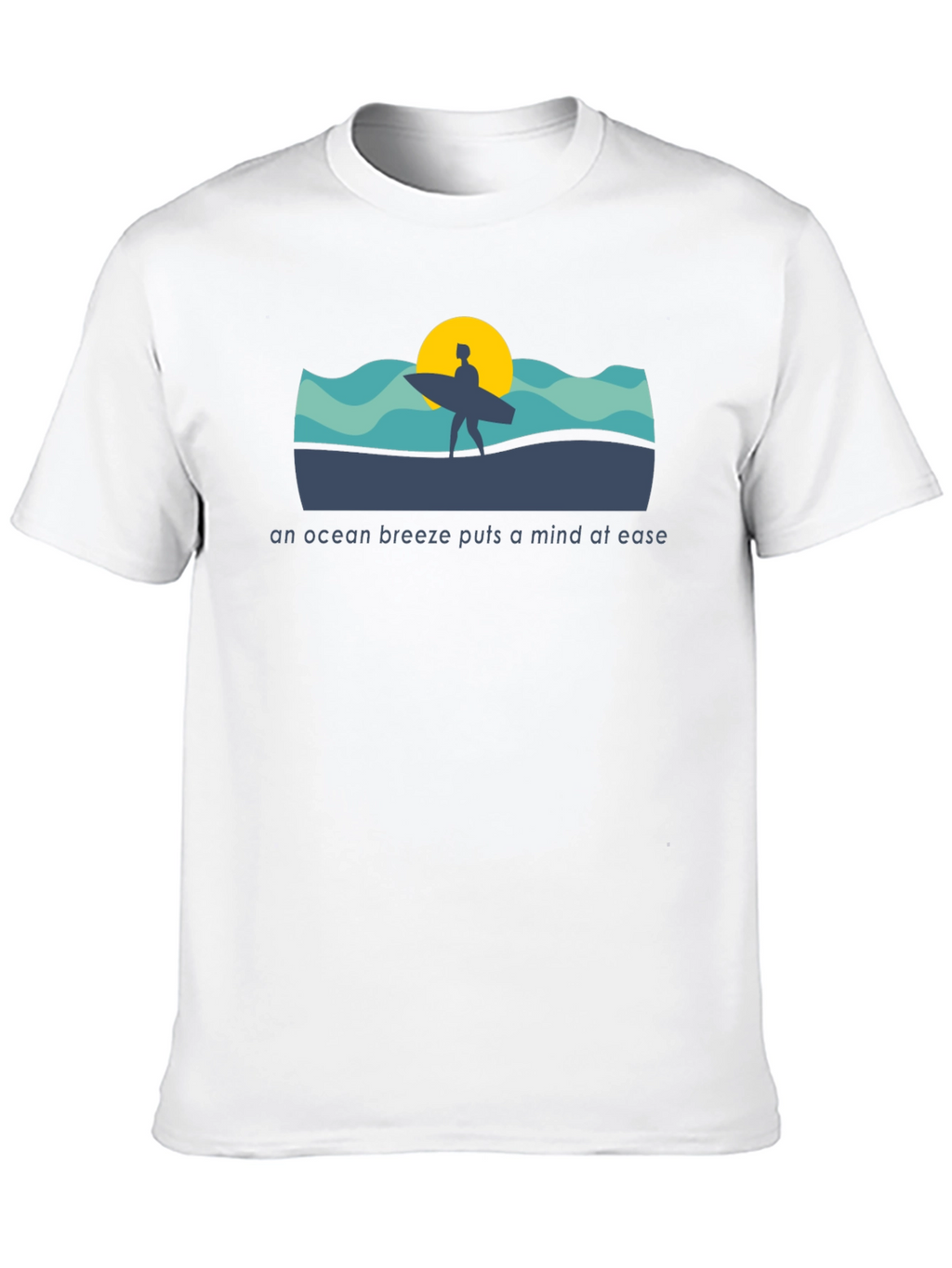 Ocean Breeze T-Shirt - Surfer Design