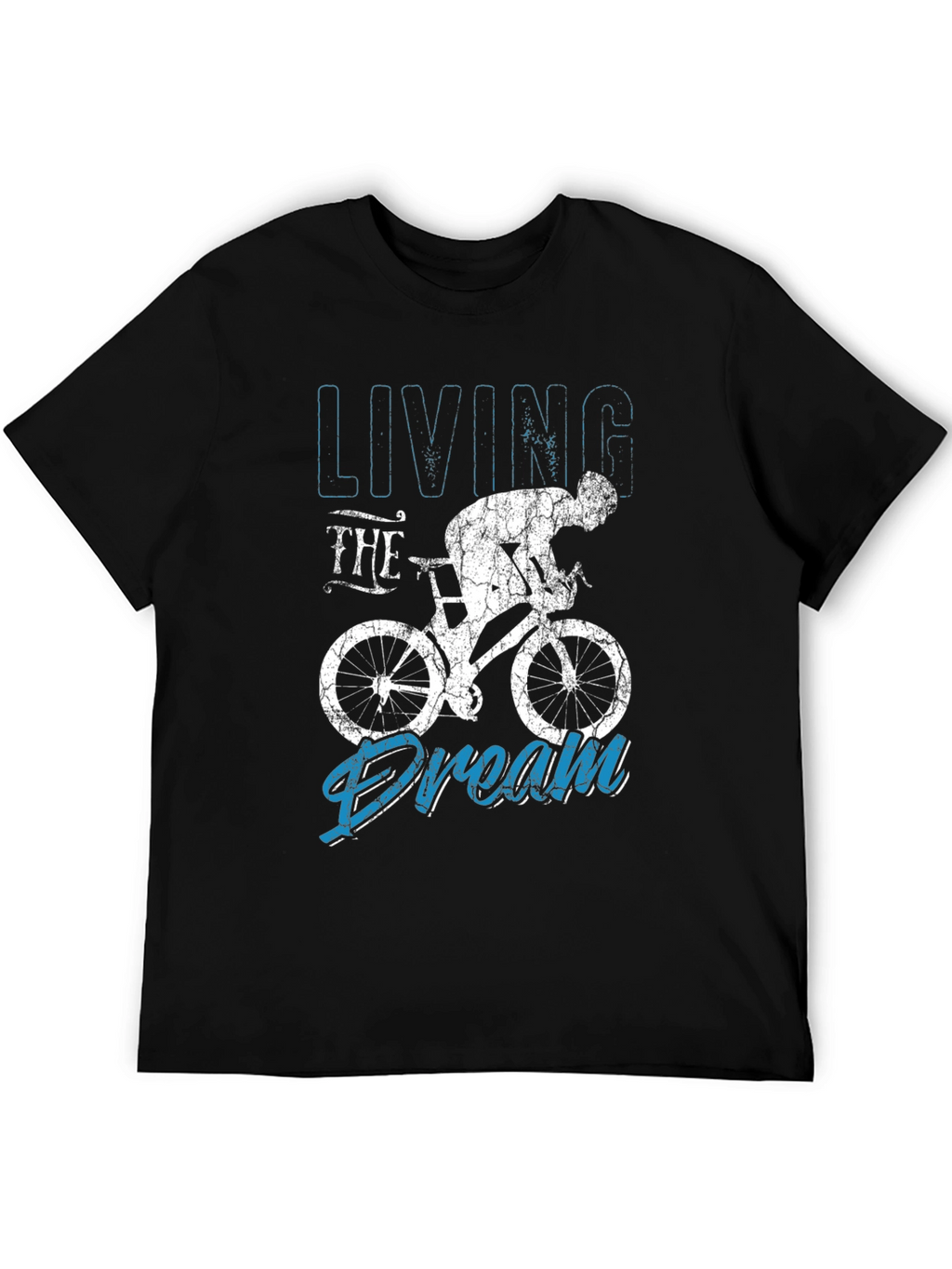 Living the Dream Cycling Black T-Shirt