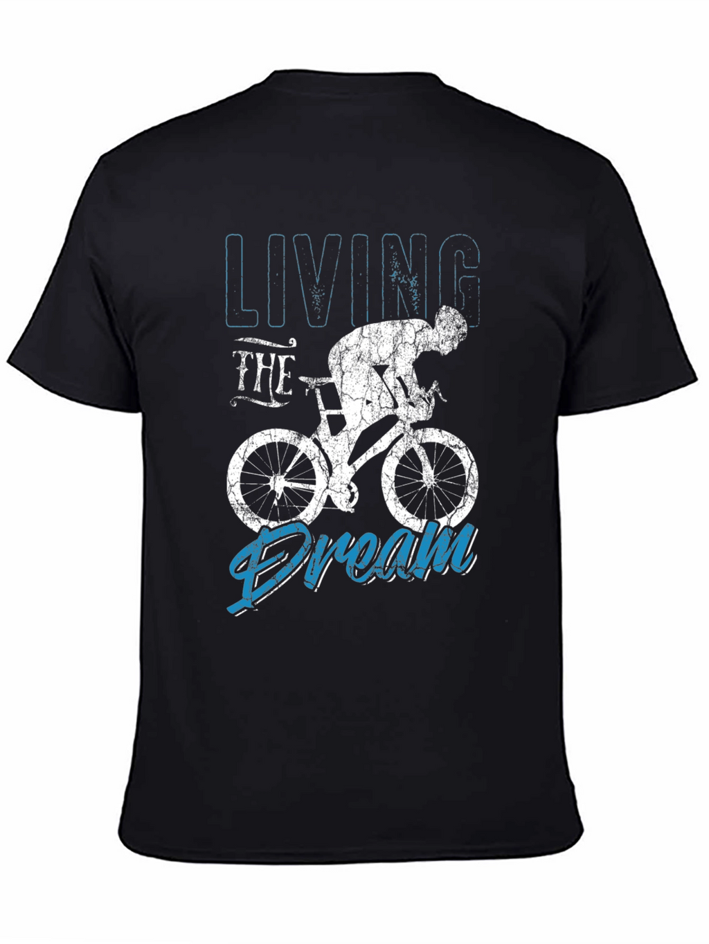 Living the Dream Cycling Black T-Shirt