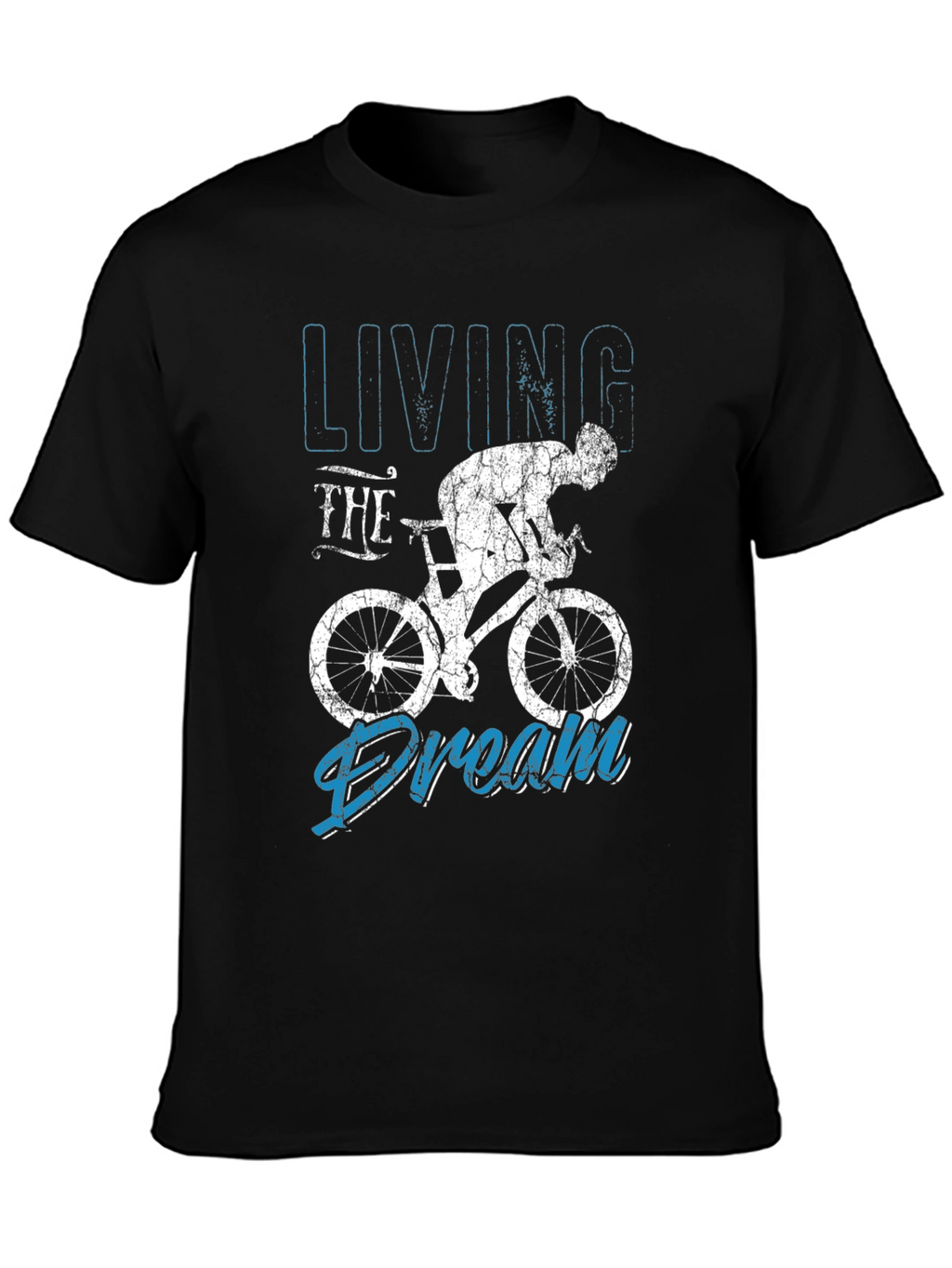 Living the Dream Cycling Black T-Shirt