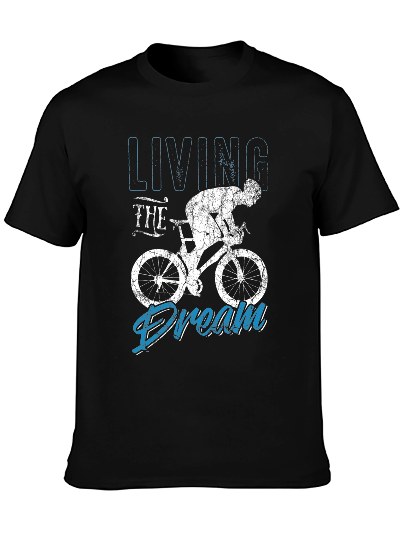 Living the Dream Cycling Black T-Shirt