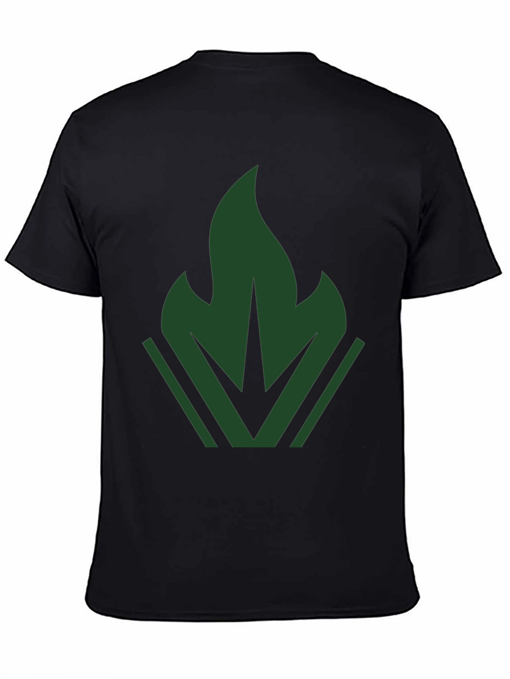 Dark Green Emblem Tee - Modern Casual Style