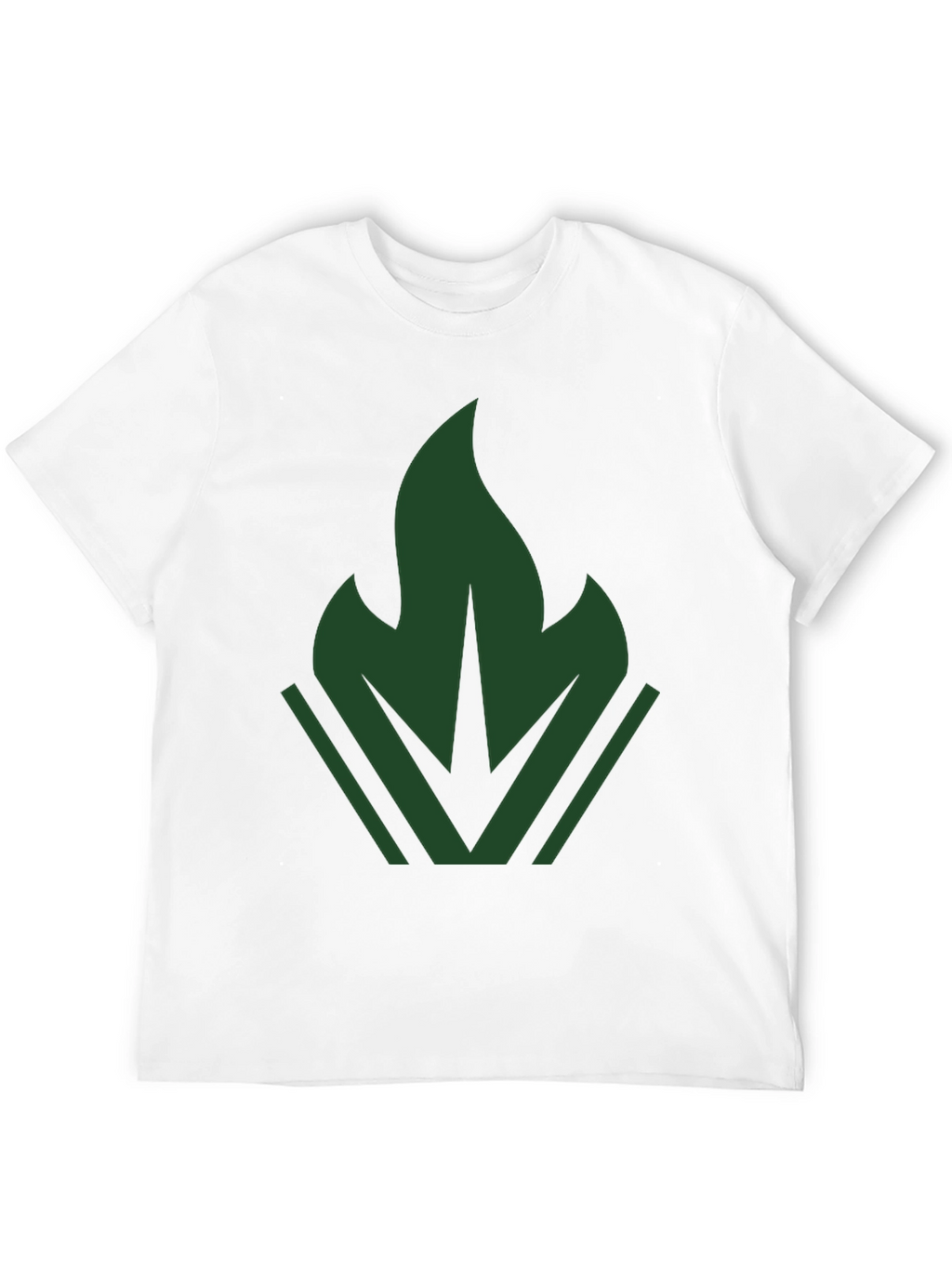Dark Green Emblem Tee - Modern Casual Style