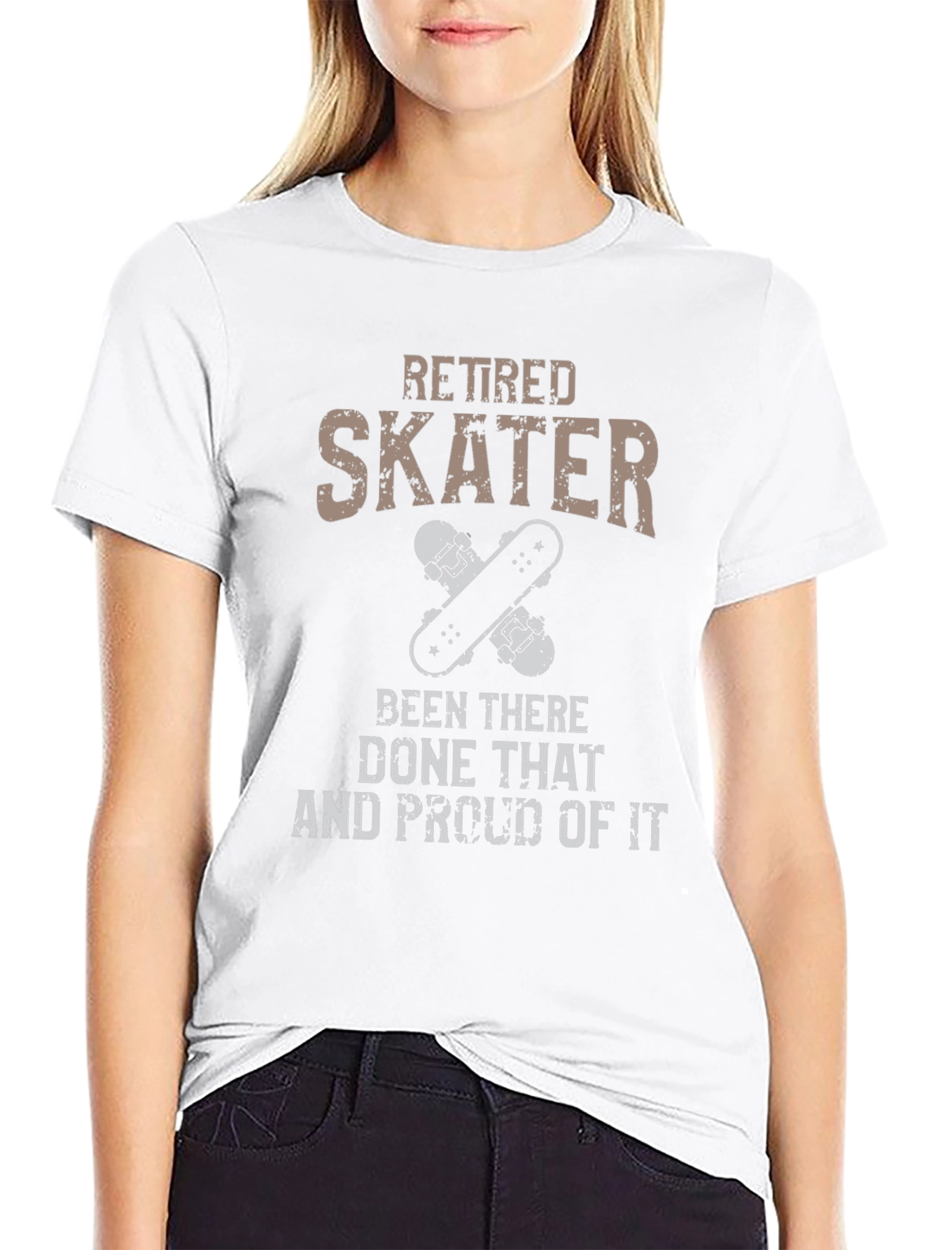 Retired Skater Graphic Tee - Skateboarding T-Shirt
