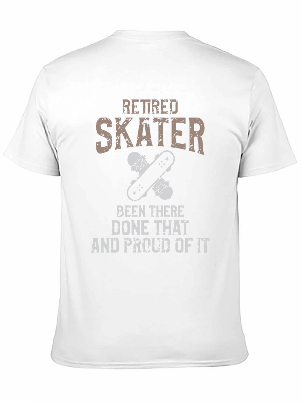 Retired Skater Graphic Tee - Skateboarding T-Shirt