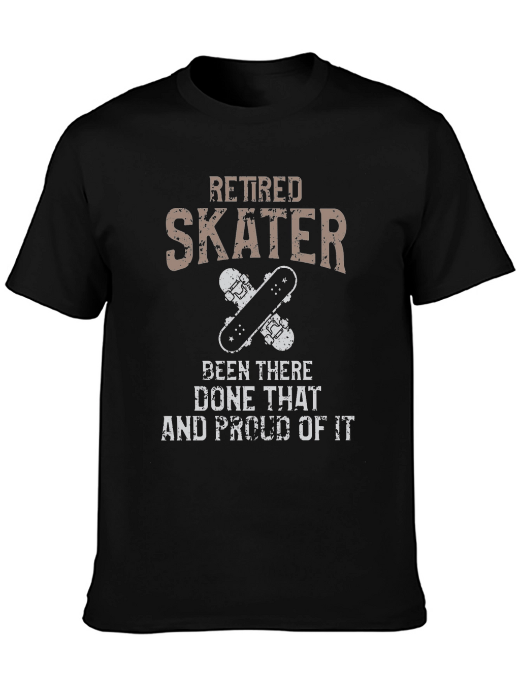 Retired Skater Graphic Tee - Skateboarding T-Shirt