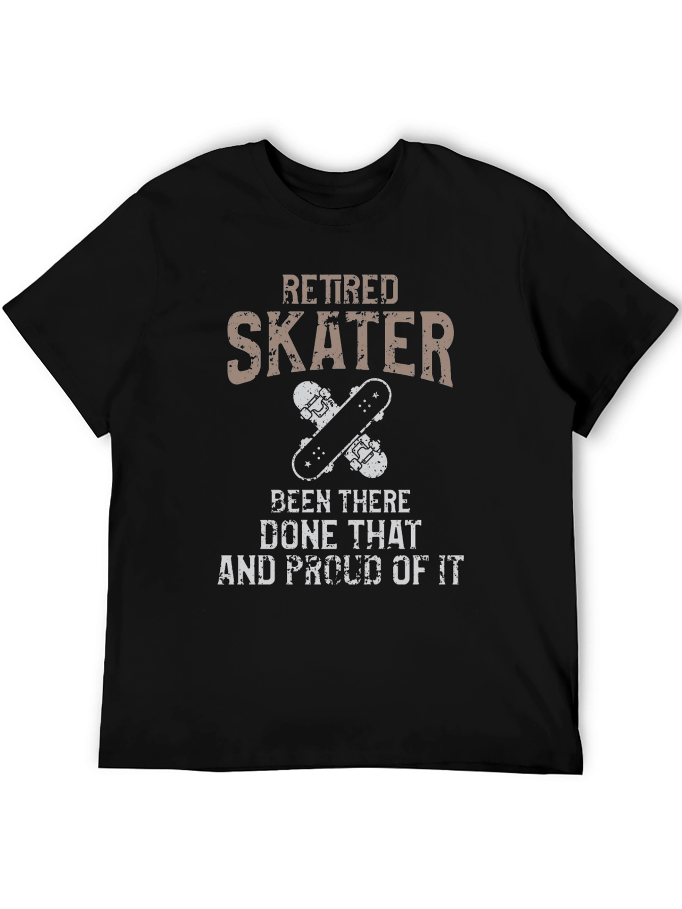 Retired Skater Graphic Tee - Skateboarding T-Shirt