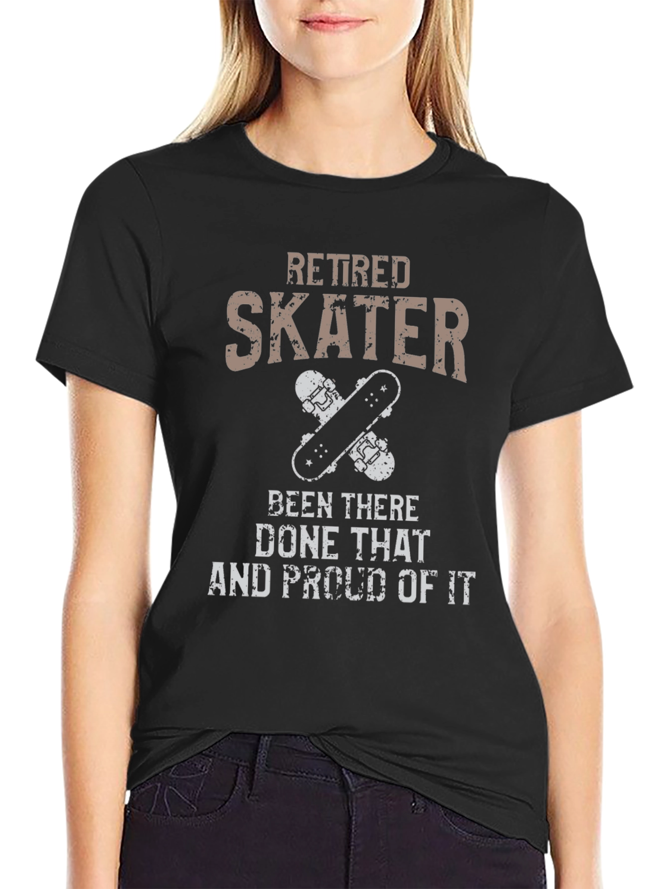 Retired Skater Graphic Tee - Skateboarding T-Shirt