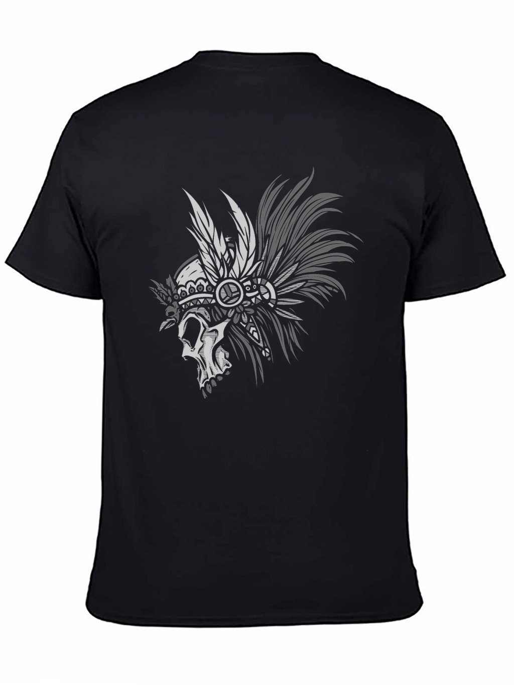 Skull Chief T-Shirt - Black Graphic Tee