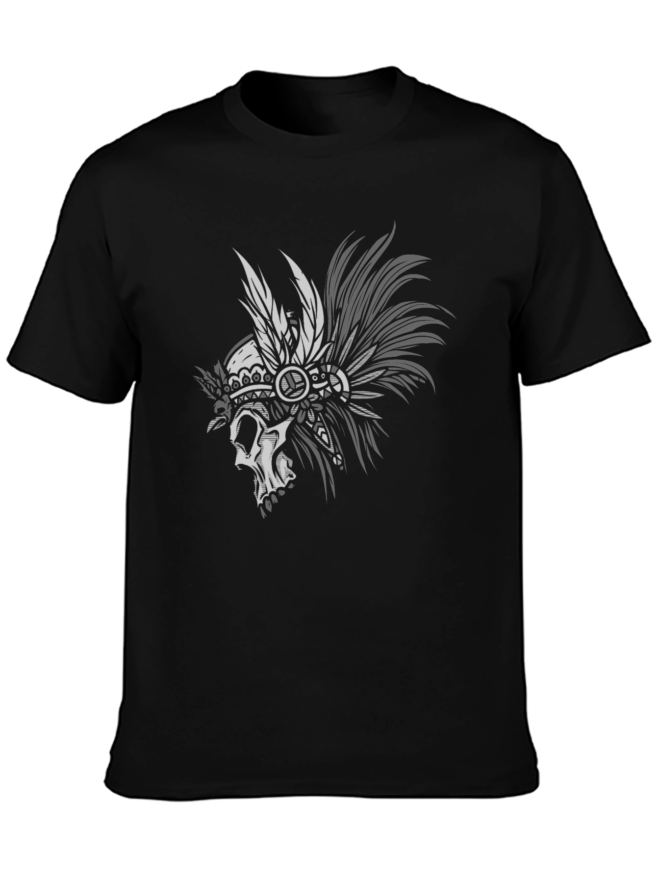 Skull Chief T-Shirt - Black Graphic Tee