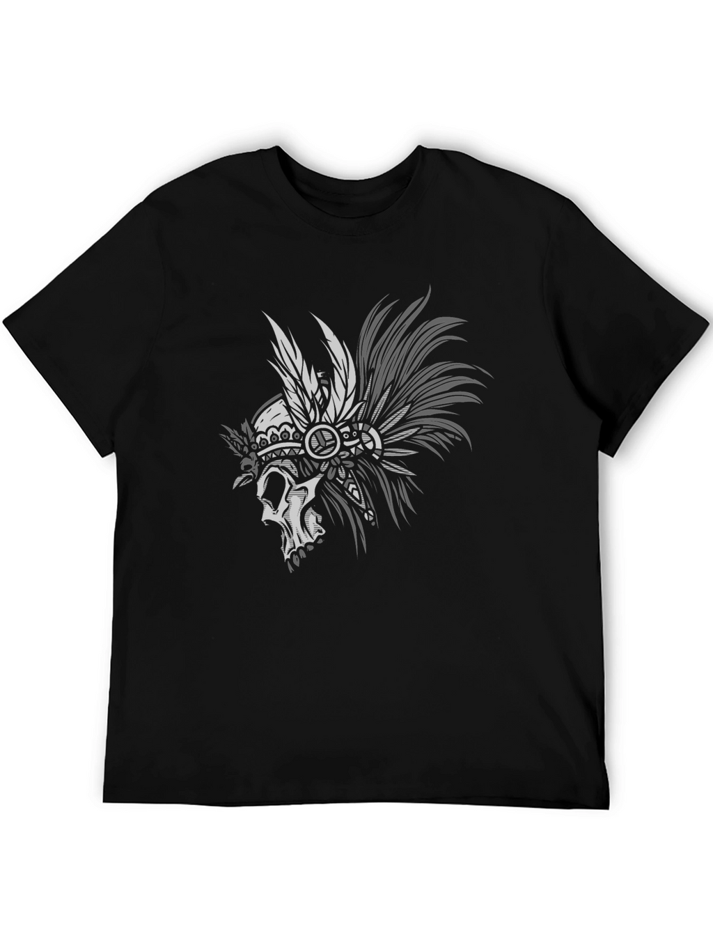 Skull Chief T-Shirt - Black Graphic Tee