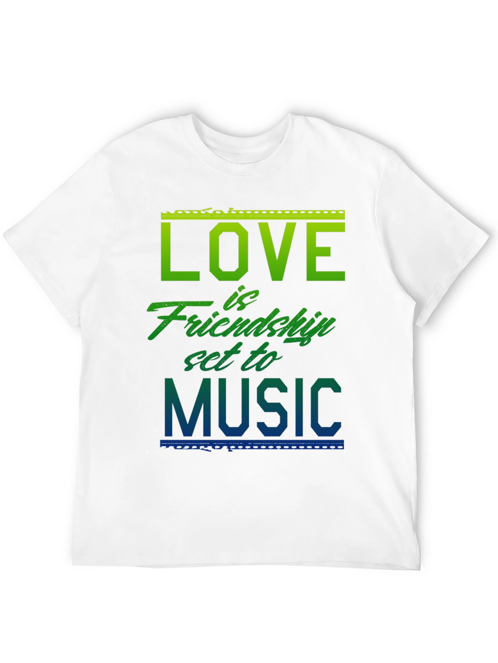 Love Friendship Music Graphic T-Shirt