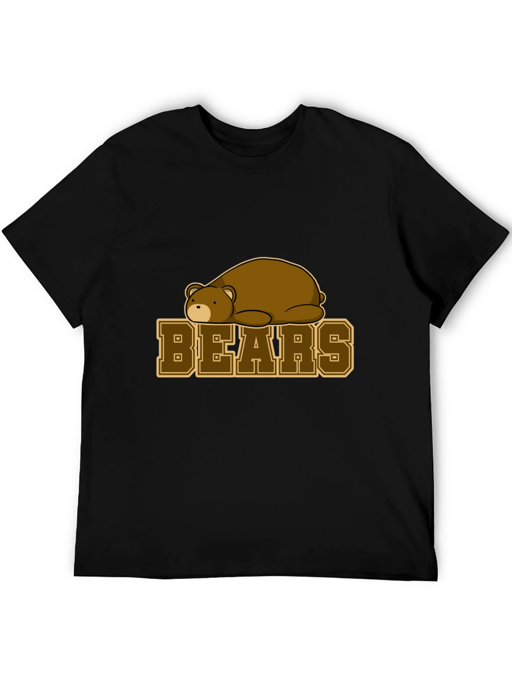 Bears Graphic T-Shirt - Black Cotton Tee