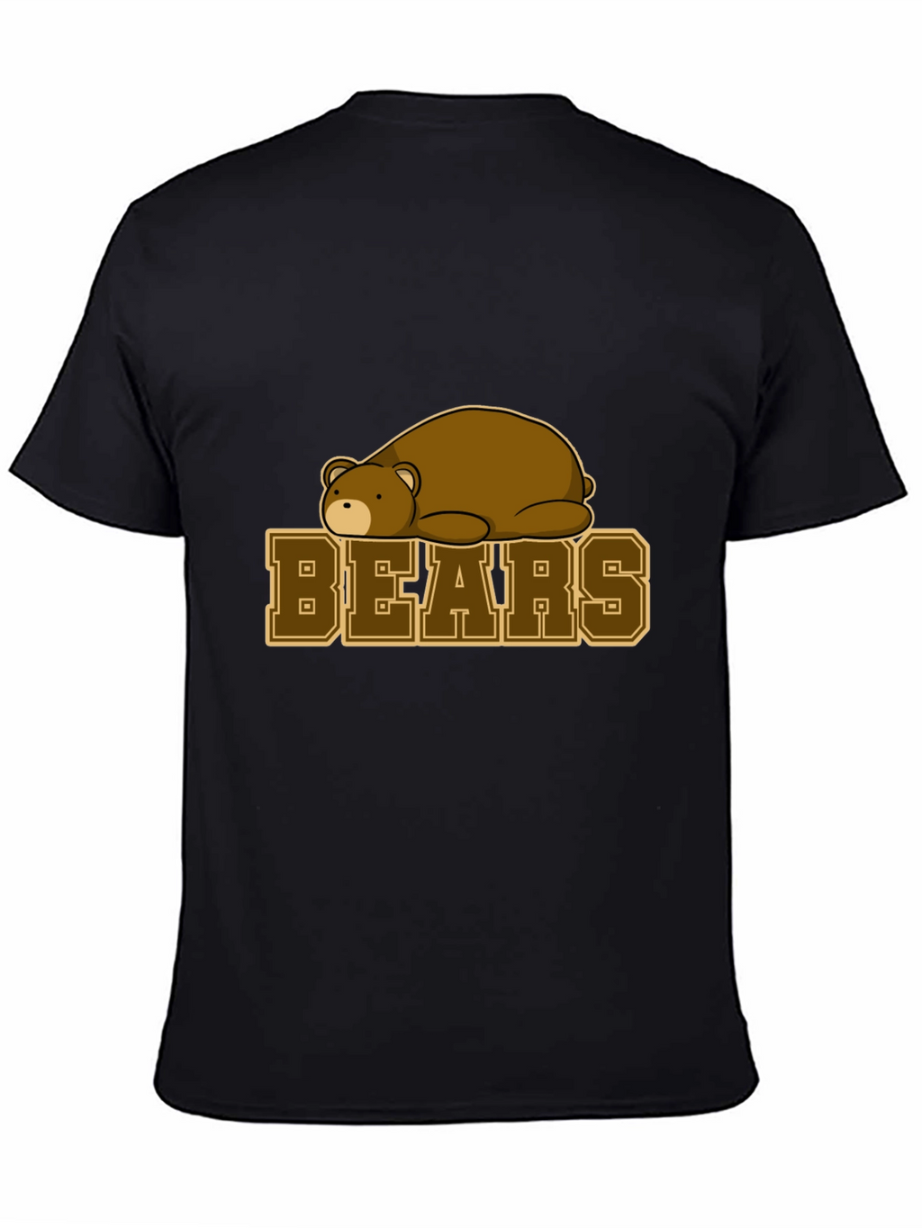 Bears Graphic T-Shirt - Black Cotton Tee