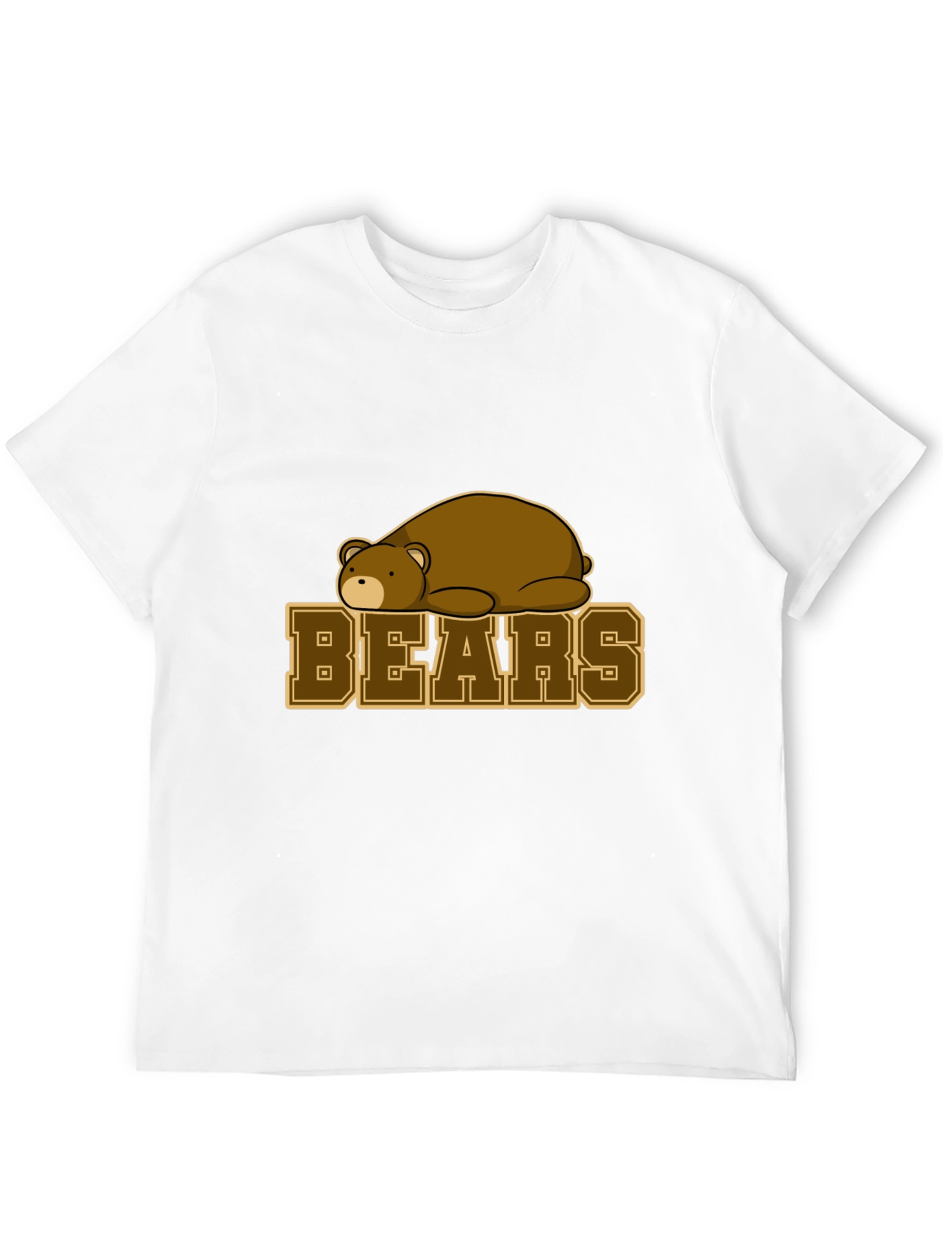 Bears Graphic T-Shirt - Black Cotton Tee