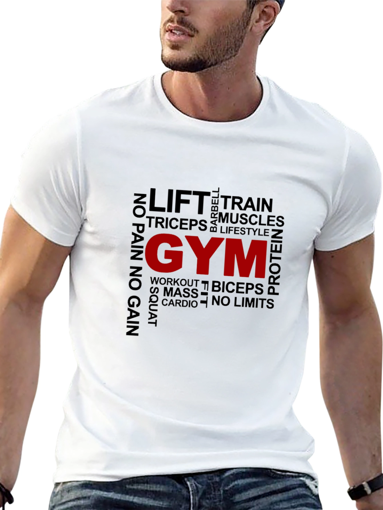Gym Motivation T-Shirt - Lift Train Workout
