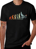 Evolution of Biker Mens Graphic Tee