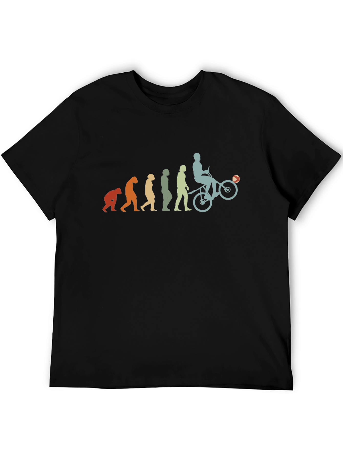 Evolution of Biker Mens Graphic Tee